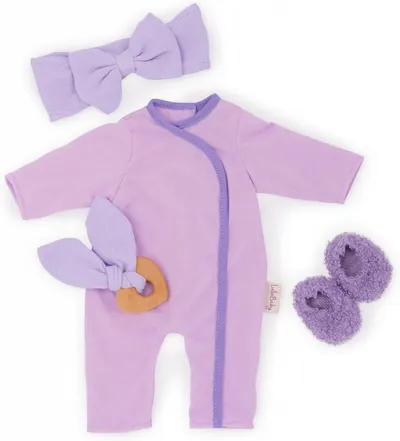 Haine pentru o păpușă Battat Lulla Baby - Pijamale roz pentru fete