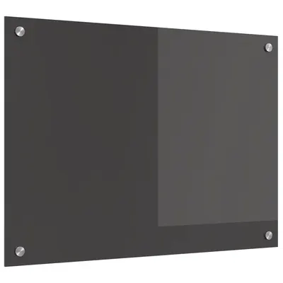 vidaXL Panou de bucătărie Gri închis 70 x 50 cm sticlă securizată