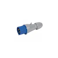 Stecher drept P17 - IP44 - 200/250 V~ - 32 A - 3P+E