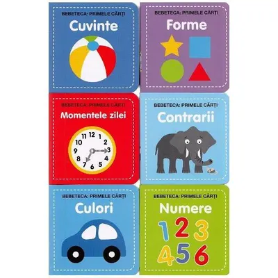 Bebe învață. Set educativ 6 cărți + 6 cuburi - Hardcover - ***