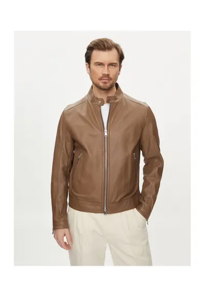 Geaca barbati - 303641047 - Piele naturala - 56 EU - Maro