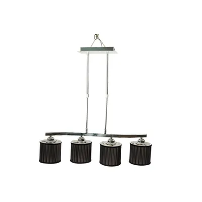Corp Iluminat Suspendat Glamour Crom+Negru 4xE27