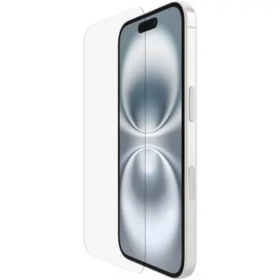 Folie de protectie Ecran Belkin ScreenForce TemperedGlass pentru Apple iPhone 16 / 15 / 14 Pro, Sticla Securizata, Full Glue OVA135zz