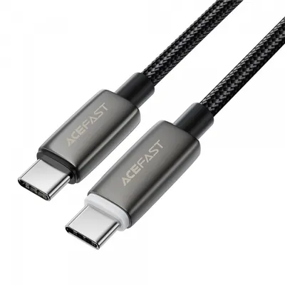 Cablu Date si Incarcare USB-C - USB-C Acefast C23-03, 60W, 1.2m, Negru