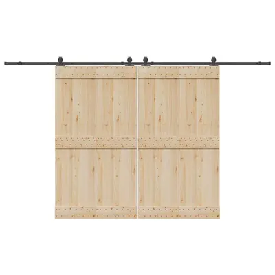 Gossi set feronerie pentru usi glisante, negru, 366 cm, otel