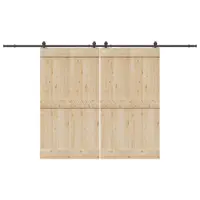 Gossi set feronerie pentru usi glisante, negru, 366 cm, otel