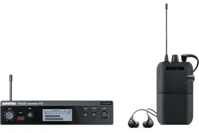 Sistem de microfon wireless Shure - P3TER112GR/L19, negru