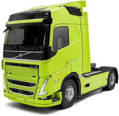 Model de colecție SOLIDO Modern: Camioane - Volvo Trucks FH Globetrotter XL, Neon Green, 2023