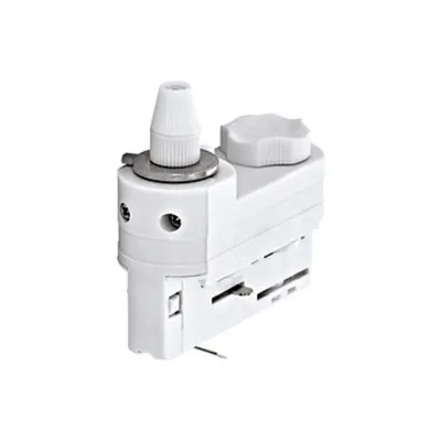 3-phase Adapter with strain relief white Plastic