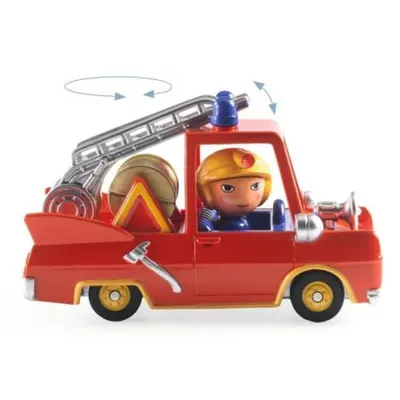 Masina de pompieri Colectia Crazy Motors, Djeco DJ05459