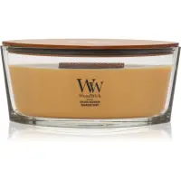 Woodwick Opulent Wood Golden Bourbon lumânare parfumată cu fitil din lemn (hearthwick) 453.6 g