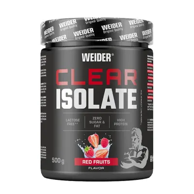 Izolat Proteic, Weider, Clear Isolate, fructe roșii, 500g