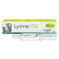 MERVUE Lysine 250, supliment sistem imunitar sistem respirator pisici, seringă gradată, 30ml pastă orală