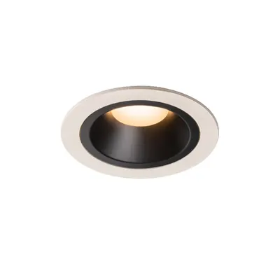 Spot incastrat, NUMINOS M Ceiling lights, white Indoor LED recessed ceiling light white/black 2700K 55° gimballed, rotating and pivoting, including leaf springs