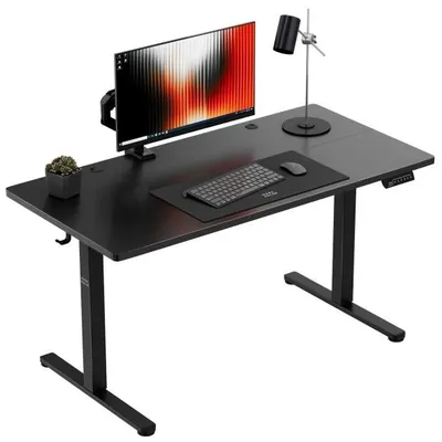 Birou electric Mark Adler – Leader 7.3, 140 x 70 cm, negru