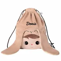 Saculet personalizat Iepuras Poznas Baietel