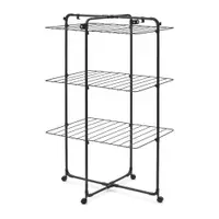 Uscător de rufe negru mat 23 m HangOn Tower – Brabantia