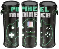 Penar școlar cilindric Paso Pixel Miner - Cu 1 fermoar