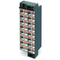 Matrix patchboard; 32-pole; plain; Colors of module white/gray; for 19 racks; 1,50 mm²; dark gray