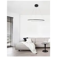 Lampa suspendata BREDA Nisipiu Negru Aluminiu & Acrylic LED 30 Wat 220 Volt 1480Lm 3000K IP20