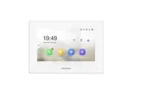 Monitor videointerfon Hikvision DS-KH6320Y-WTE2/WH, 2 fire, 4 7-inch IPS touch screen, rezolutie: 1024 × 600, TFT, fara butoane,