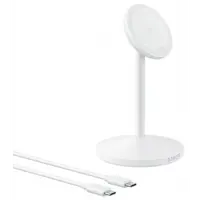 Incarcator Retea Wireless Anker MagGo Stand, 15W, 1.67A, Alb A25X1H21