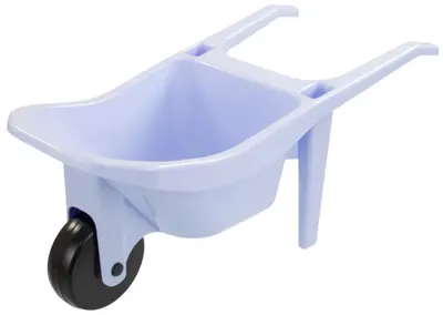 Jucărie pentru copii Mochtoys - Roabă de construcții, albastru pastel