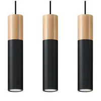 Lampa suspendata PABLO 3 negru