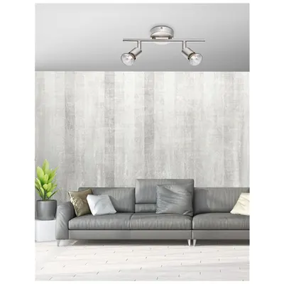 Spot Baza Satin Nickel Metal LED GU10 2x5W IP20 Fara bec
