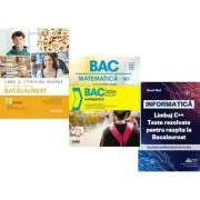 Pachet Bacalaureat 2026. Limba si literatura romana 72 teste complete, Matematica si INFORMATICA. Limbaj C++. Teste rezolvate Mate-Info