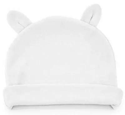 Pălărie pentru bebeluși BabyJem - White, 50-56 cm