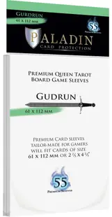 Protecții pentru carduri Paladin Card Protection - Gudrun, French Tarot, 61 x 112 mm (55 buc)
