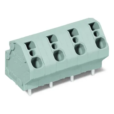 PCB terminal block; 4 mm²; Pin spacing 10 mm; 2-pole; CAGE CLAMP®; 4,00 mm²; gray