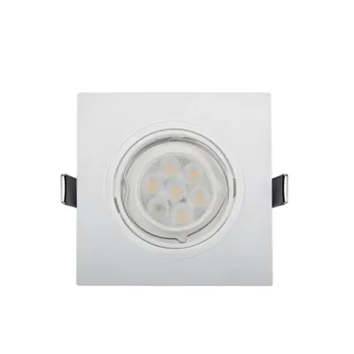 Spot Patrat Plastic cu Led 6w 2700-3000k Alb