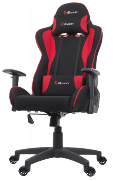 Scaun gaming Arozzi - Mezzo V2 Fabric, negru/roșu