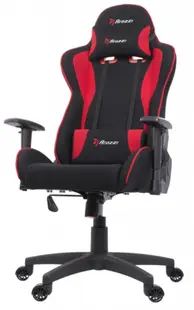 Scaun gaming Arozzi - Mezzo V2 Fabric, negru/roșu