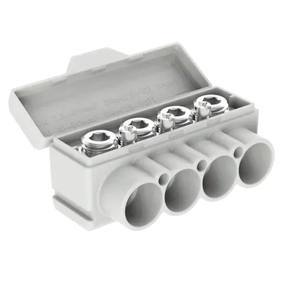SLT50-4-3 ye/gr Al 10-50/Cu 2.5-35 + 3x2,5mm2 1000V Distribution block