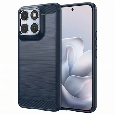 Husa pentru Motorola Edge 70 Fusion, Techsuit, Carbon, Albastra