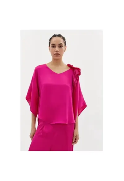 Bluza dama - 303838966 - Poliester - Roz - Roz