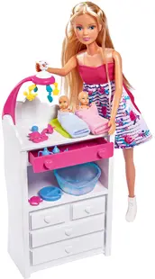 Papusa Simba Toys Steffi Love - Stefi, insarcinata, cu gemeni, 29 cm
