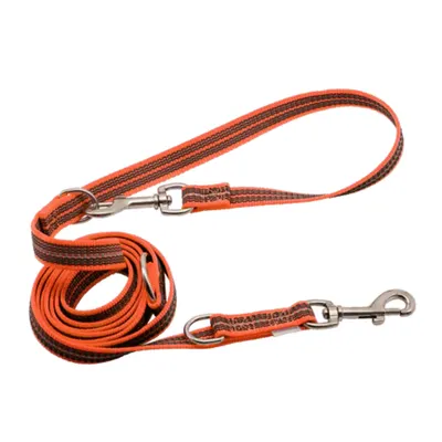 Lesa Herm. Sprenger ajustabila in 3 puncte cu 2 carabiniere, din nailon si insertie cauciucata - 230 cm - Portocaliu Neon