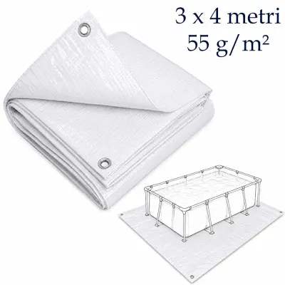 Prelata Sol Piscina 3x4 m, Protectie Durabila pentru Piscine Exterioare