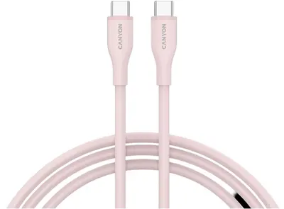 Cablu Canyon - CC60SC10, USB-C/USB-C, 1 m, roz