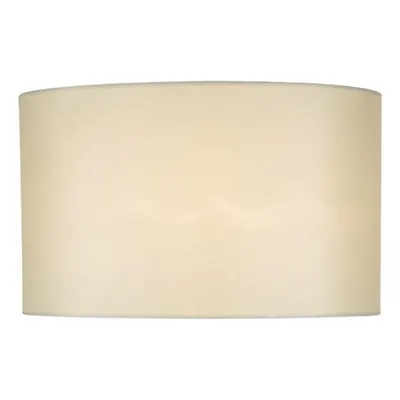 Abajur Syracuse White Faux Silk Oval Shade 40cm