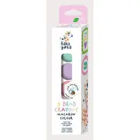 Set de 6 creioane cerate in forma de margele, Haku Yoka - culori Macarons