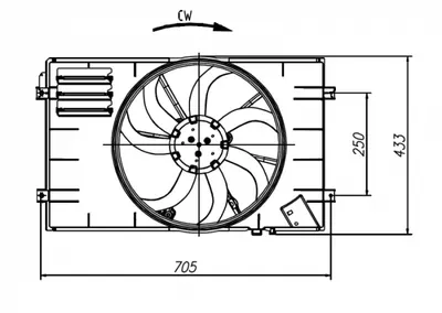 Ventilator Radiator (cu Carcasa) Potrivit Audi A3; Seat Altea, Altea Xl, Leon; Skoda Yeti; Vw Caddy Alltrack, Caddy Alltrack Minivan, Caddy Iii, Caddy Iii Minivan, Caddy Iv 1.2-2.0d 11.03