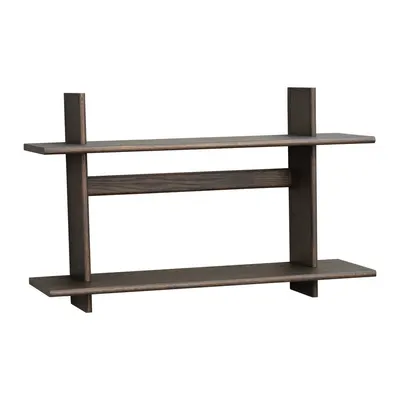 Raft în culoare naturală închisă etajat cu aspect de lemn de stejar 75 cm Westlock – Rowico