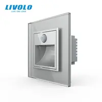 Lampa de orientare scara, cu senzor miscare, cu rama de sticla Gri