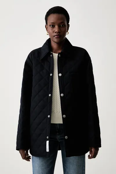 A.P.C. geacă de tranziție pentru femei cu amestec de lână blouson georges