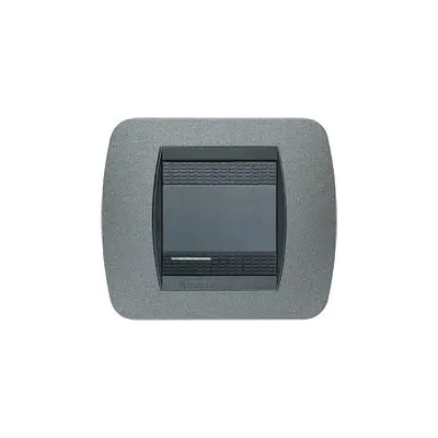 Placa ornament 2 module Grafit Bticino Living